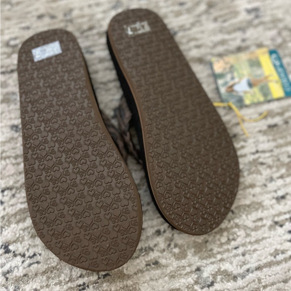 New COBIAN Braided Bounce Chocolate Flip Flops Size 7 Brown  (BRB10-201) - Picture 3 of 6